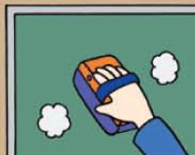 チョークボードの通常のお手入れ