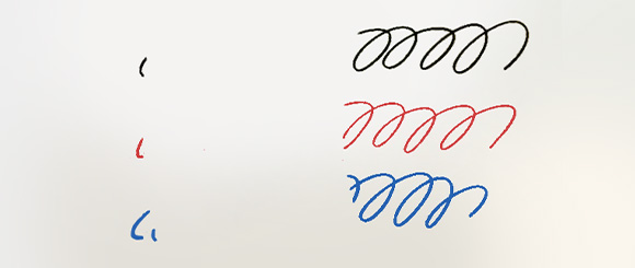 きれいに書ける、きれいに消せる